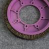 Buy cheap Customized Stenter Machine Parts Brush Wheel Purple Plastic Body Mixed Bristle Pig Hair 8 Holes from wholesalers
