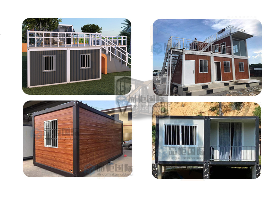 Mini Homes Tiny Houses Container Houses for Office Showroom and Restaurant in Pakistan Sandwich Panel 20ft Prefab Homes