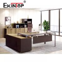Buy cheap Executive Melamine Corner Desk , Modern Commercial Melamine Wood Table product