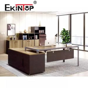 Wholesale Executive Melamine Corner Desk , Modern Commercial Melamine Wood Table from china suppliers