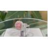 Buy cheap 18K White Gold Classic Solitaire Custom Made Jewelry Fantastic Fancy Pink Diamond Ring from wholesalers