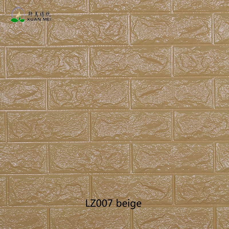 DIY Self Adhesive EVA Foam Wallpapers 3D Brick Wall Stickers for Modern Living Room Decor and Waterproof TV Background