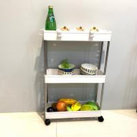 Buy cheap Lightweight Storage Trolley On Wheels , Detachable Slim Kitchen Carts product