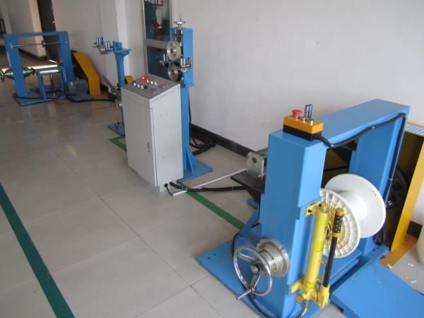 Buy cheap Sky Blue Cable Extrusion Machine 120 Tension Rack Dia 500mm - 630mm Bobbin from wholesalers