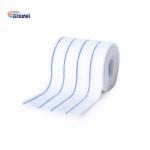 12x42cm Microfiber Cleaning Mop White Fabric Blue Stripes Non-Woven Cloth