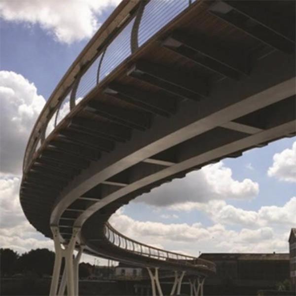 Buy cheap Single Lane Steel Box Girder Bridge Multi Span Steel Pedestrian Bridge from wholesalers
