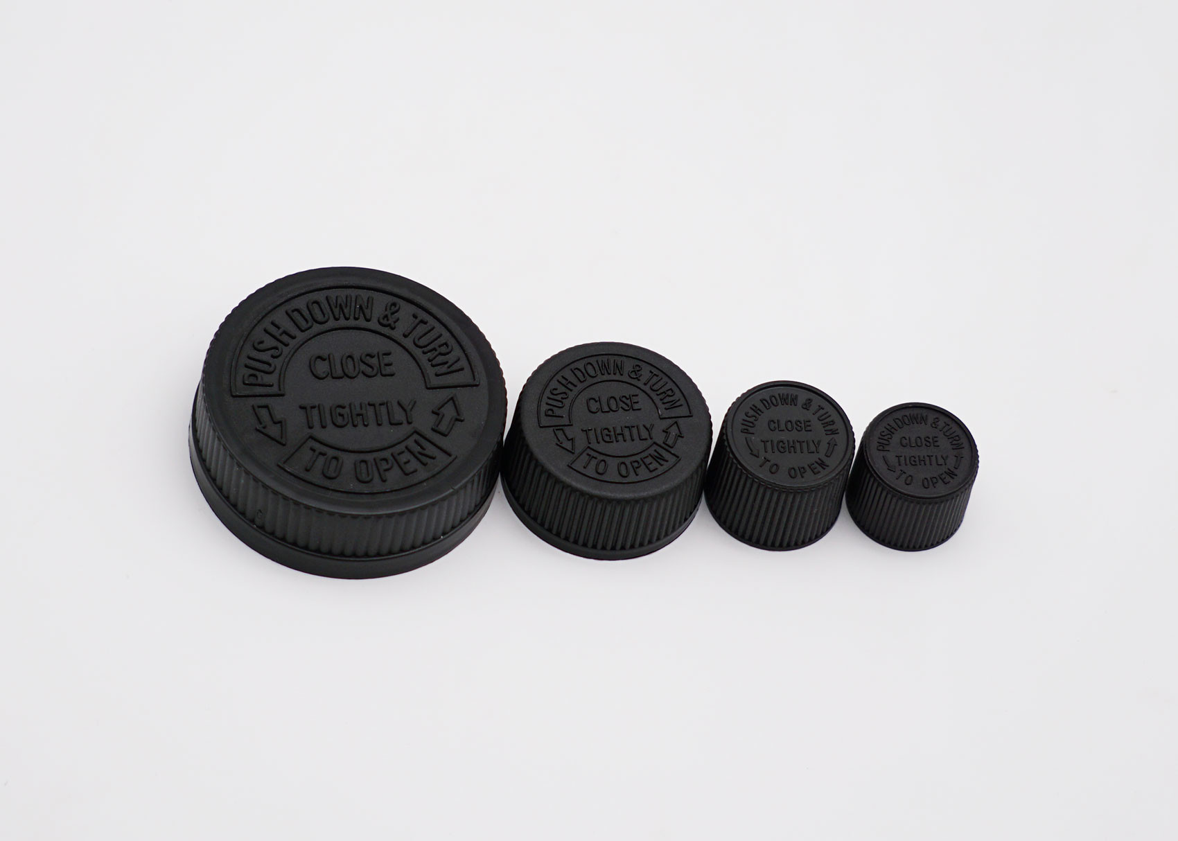 Ribbed Closure 28mm Child Resistant Caps BPA Free For Personal Care