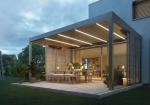 Outdoor Garden Terrace Gazebo Popular Motorized Aluminum Blinds Pergola
