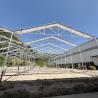 Buy cheap Galvanized Steel Plastic Film Greenhouse Retractable Large Tunnel Custom from wholesalers
