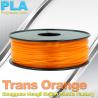Buy cheap 1.75mm / 3.0mm Trans Orange PLA 3D Printer Filament Colors 1KG / Roll from wholesalers