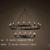 Buy cheap Wrought iron Chandelier art retro industrial Black LOFT restaurant bar clothing candle Chandelier(WH-CI-116) from wholesalers