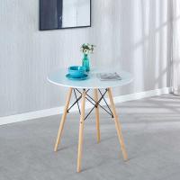Buy cheap White MDF Round Simple Dining Room Table Dia31.5In H28.74In product