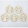 Buy cheap Christmas Tree Ornament 3D Wooden Hanging Decoration from wholesalers