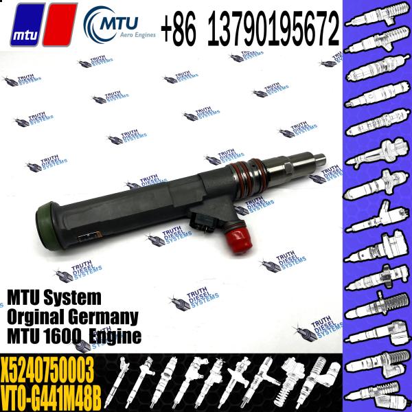 Buy cheap ISO Mercedes Diesel Injectors VTO-G265G48B X5240750003 MTU 1600 Engine from wholesalers