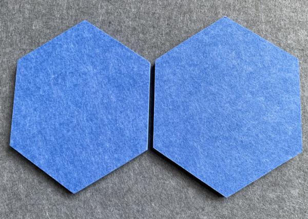 Buy cheap EN13501 12mm Hexagon Sound Absorbing Wall Tiles Decorative Eco Friendly For Sound Studio from wholesalers