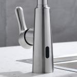 SUS304 Stainless Steel Motion Sensor Kitchen Sink Faucet