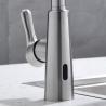 Buy cheap Kitchen Spray Taps Retractable Sprayer High Arch Gooseneck Spout Mixer 2075-SS from wholesalers
