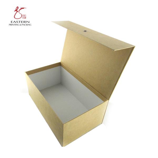 Buy cheap Eastern Brown 85mm Height Hard Cardboard Gift Boxes , Cardboard Magnetic Box from wholesalers