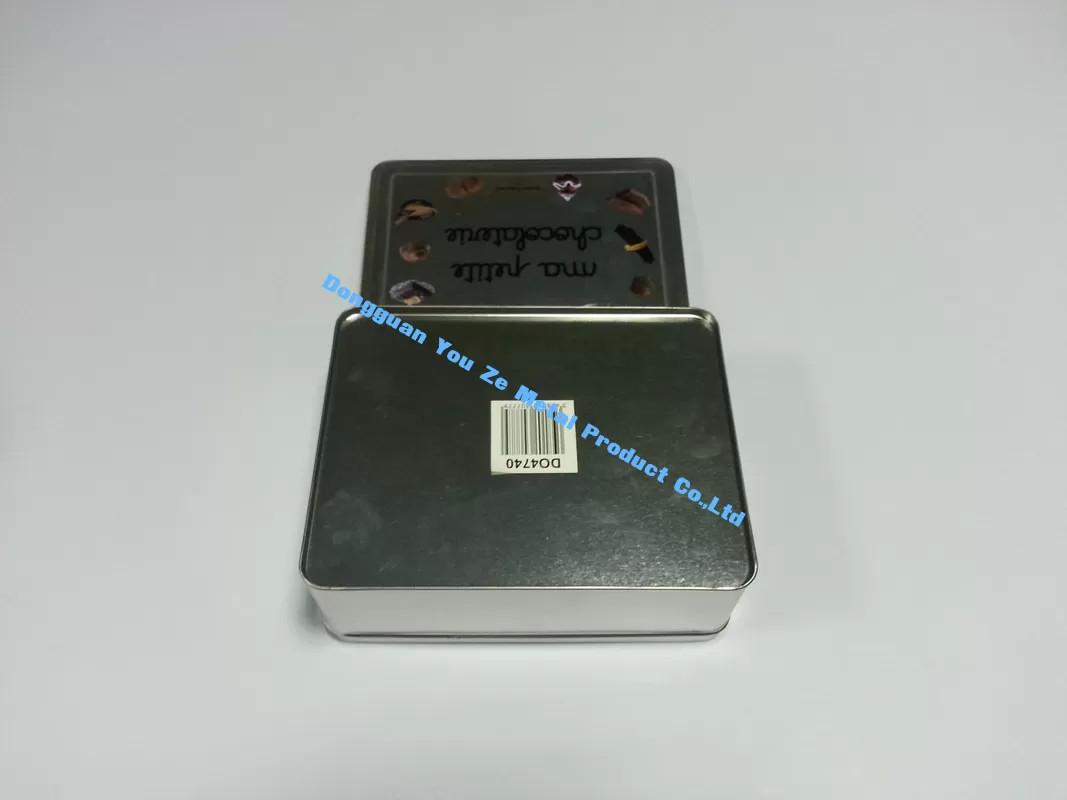4 Color Printed Chocolate Tin Box Custom Tins for Sale Metal Cans with Lids Tin Containers for Food Packaging