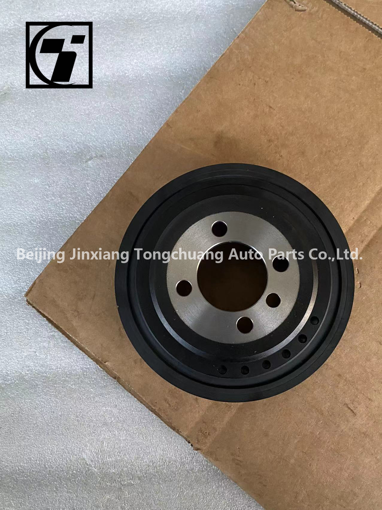 Foton Aumark AUCAN 2.5 Engine Shock Pulley PM40004689 Long-Lasting for 2016- Aluminum