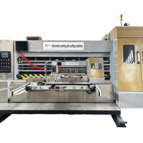 Buy cheap Carton Paper Forming Flexo Printing Die-cut Machine for Automatic Fruit Box Production from wholesalers