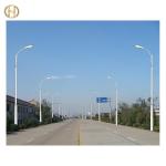 Single Arm Steel Tube Customizable Electrical Street Light Pole With Hot-Dip