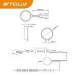 S1005 Hidden Flick Dimmer Switch DC12V 60W Max 2.4GHz Frequency