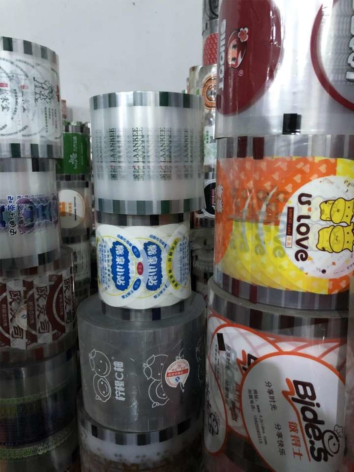 BOPP Bubble Tea Sealing Film Cup Sealing Film Roll Disposable