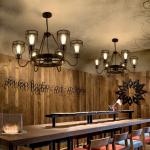 American Retro Industrial Wind Hanging Lamps Loft Creative Restaurant iron lamp