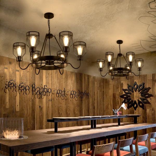 American Retro Industrial Wind Hanging Lamps Loft Creative Restaurant iron lamp