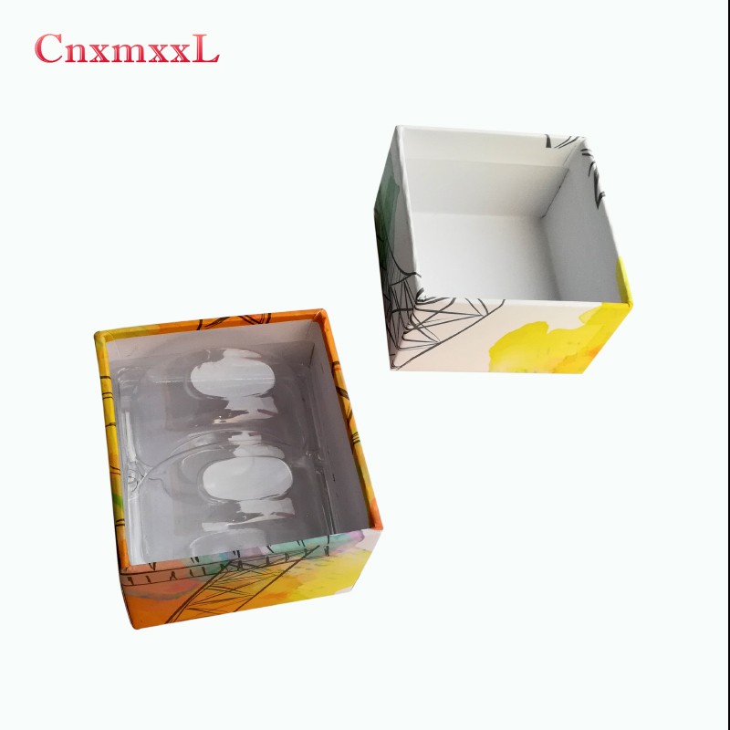 Custom 2pcs macaron box cardboard cylinder packaging box paper packaging box