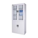 Glass Door Filing Cabinet 0.201Cbm KD Structure 1 Year Warranty