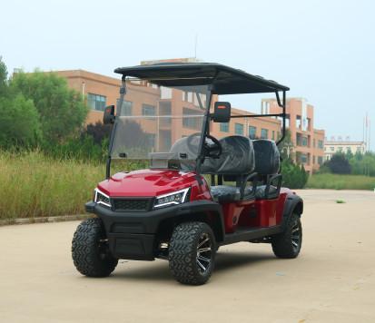 Buy cheap New Lifted REd Electric Golf Cart With Disc Brake And Lithium Battery Max Speed 35km/H Road Legal golf cart from wholesalers