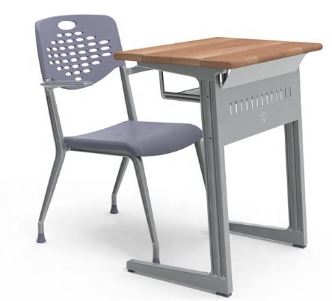 College Classroom Steel School Furniture University Desks And Chairs Adult Study