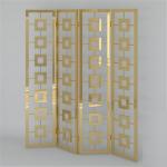Designed Folding screen room divider stainless steel decorative metal screen