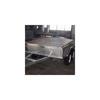 Buy cheap Heavy duty Single Axle Aluminum Box Trailer 7 X 4 product