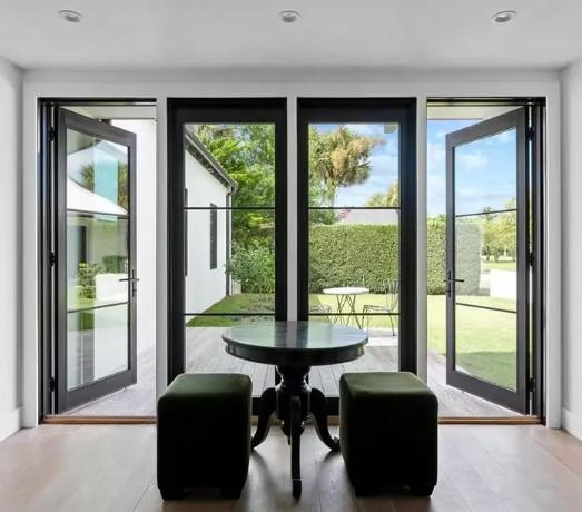 Buy cheap Custom Color Heat-Insulation Glass Swing Door for Powder Coating Aluminum Alloy Material from wholesalers