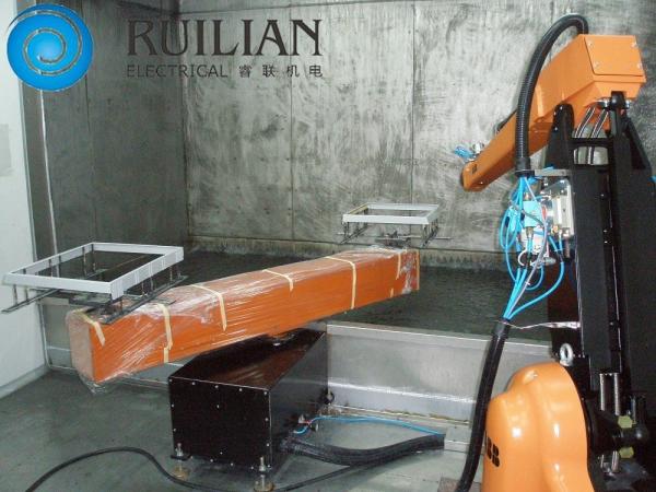 Buy cheap 15KW Spray Painting Equipments Artificial Automatic Double Station Robot Spraying Line from wholesalers