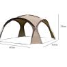 Buy cheap Self Driving Rainproof Sunscreen Large Camping Canopy Pergola Silver Oxford Cloth Dome Tent from wholesalers