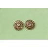 Buy cheap 28L Decorative Clothing Buttons , rhinestone shank buttons shiny gold from wholesalers