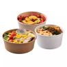 Buy cheap Take Away Soup PLA Kraft Paper Salad Bowl Logo Printed Disposable Paper Salad Bowl With Lid from wholesalers