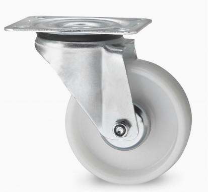 Buy cheap 5 Inch White Nylon Trolley Wheels Nylon Castors Swivel Wheels 200kgs from wholesalers