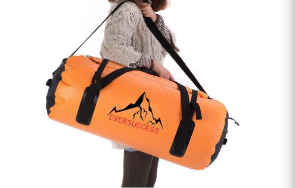 Buy cheap 60L Large Orange Waterproof Travel Bags 600D Sports Duffel Bag Holdall Shoulder from wholesalers