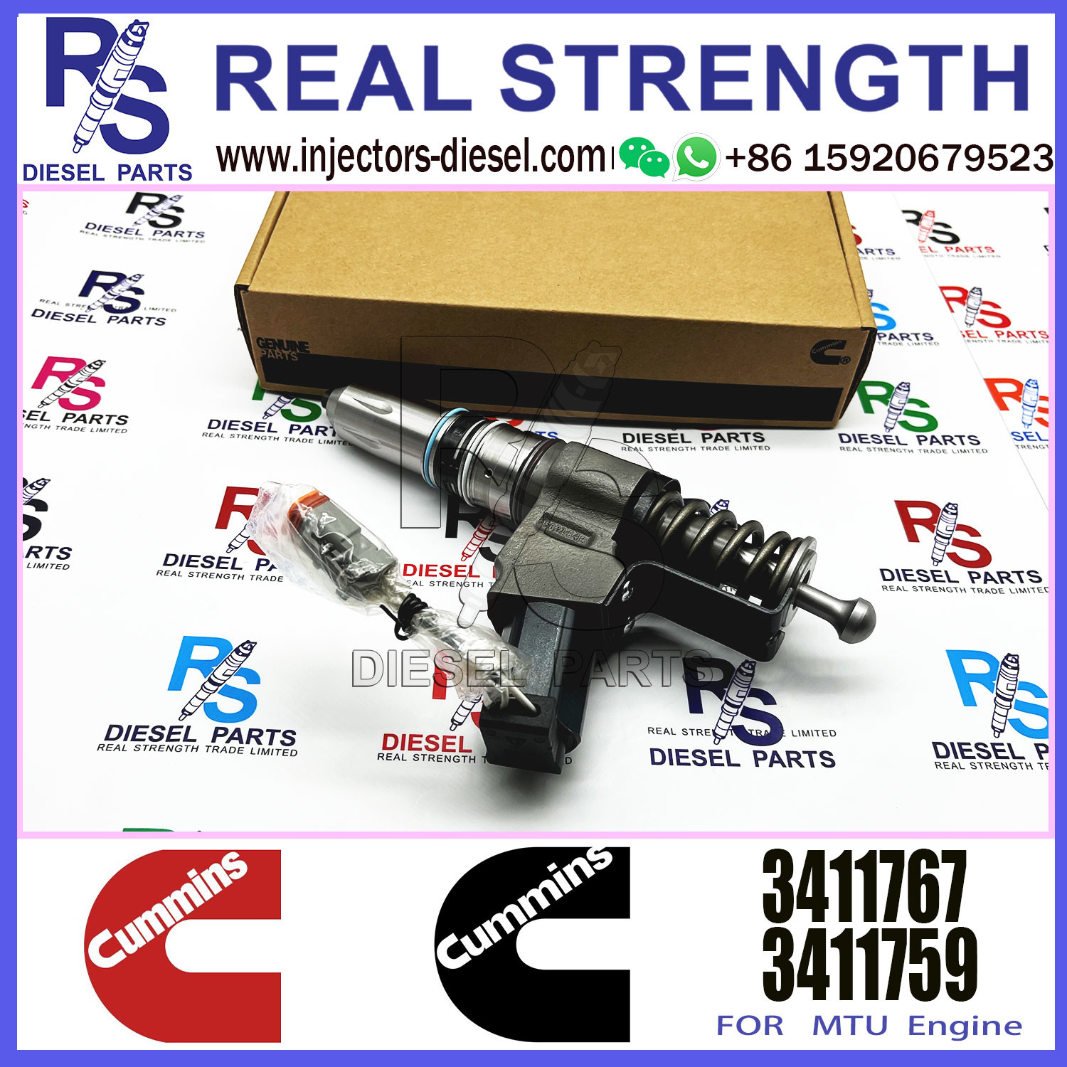 Remanufactured Diesel Fuel Injector 3074219 3083863 3411767