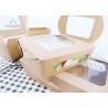 Buy cheap Small Paper Takeaway Boxes Clear Window Around Vegetable Salad Food Container from wholesalers
