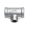 Buy cheap Female NPT Threaded Sanitary Stainless Steel Casting Pipe Fittings 201/304 Reducing Tee from wholesalers