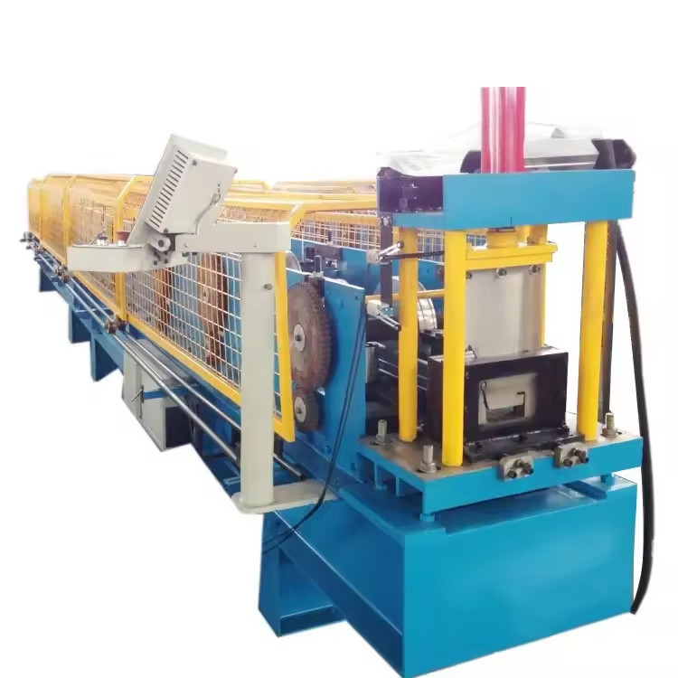 0.3-0.8mm Galvanized Steel Rainwater Half Square Gutter Roll Forming Machine