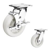 Buy cheap 400kg Loading 4" Nylon Heavy Duty Casters With Side Brake Wholesale product