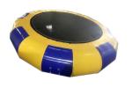 Yellow Inflatable Water Park Toys / Outdoor Inflatable Water Trampoline 5.2*5.2