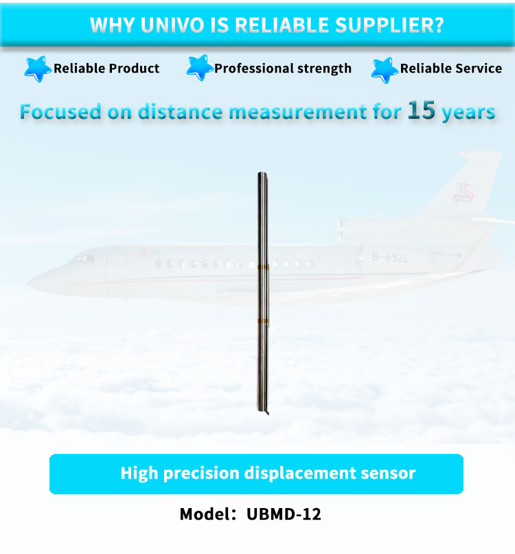 3Vrms/24VDC Power Supply LVDT Linear Displacement Sensor for High Precision Measurement